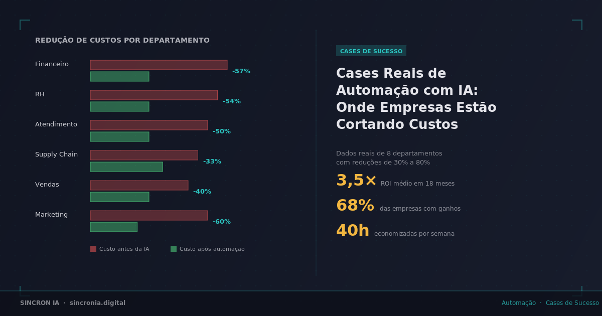 Cases Reais: Onde a Automação com IA Já Reduz Custos