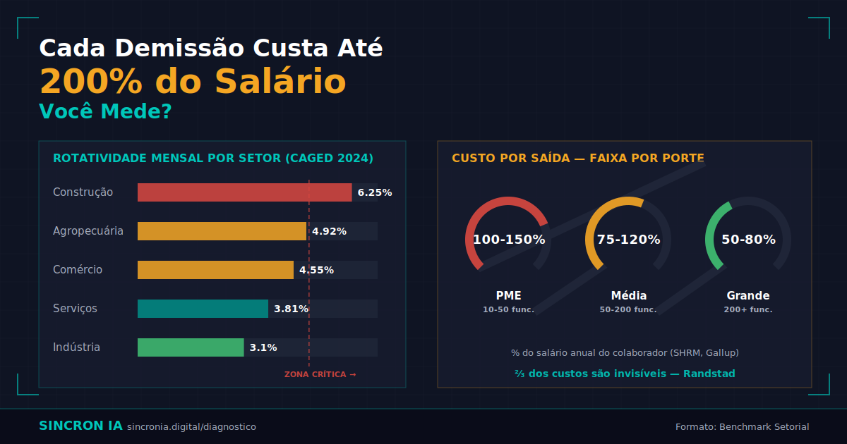 Cada Demissão Custa Até 200% do Salário — Você Mede?